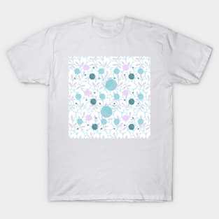 Aqua Pink White Pattern T-Shirt